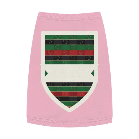 African Diaspora Continent Outline Pet Tank Top — front view