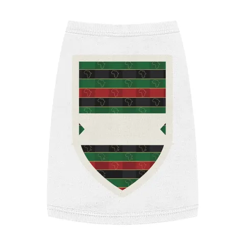 African Diaspora Continent Outline Pet Tank Top — front view