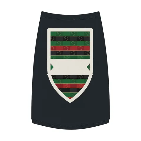 African Diaspora Continent Outline Pet Tank Top — front view