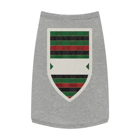African Diaspora Continent Outline Pet Tank Top — front view