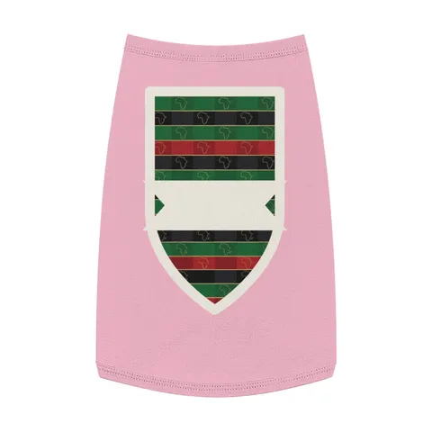 African Diaspora Continent Outline Pet Tank Top — front view