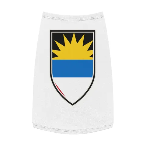 Antigua & Barbuda Rising Sun Pet Tank Top — front view