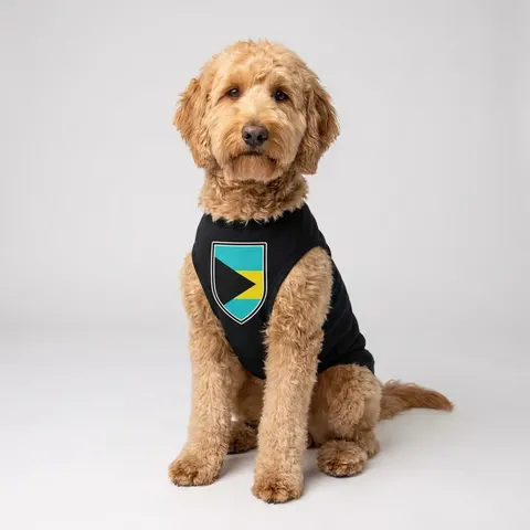 Bahamas Aqua Triangle Pet Tank Top