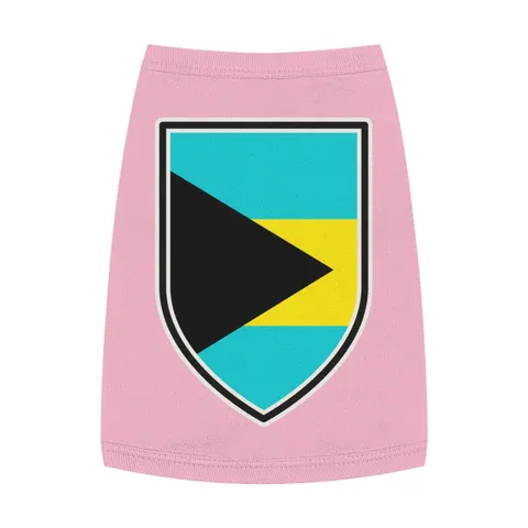 Bahamas Aqua Triangle Pet Tank Top — front view