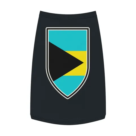 Bahamas Aqua Triangle Pet Tank Top — front view