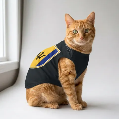 Barbados Blue Gold Trident Pet Tank Top