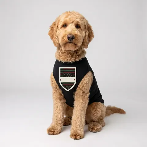 Black American Pan-African Stars & Stripes Pet Tank Top