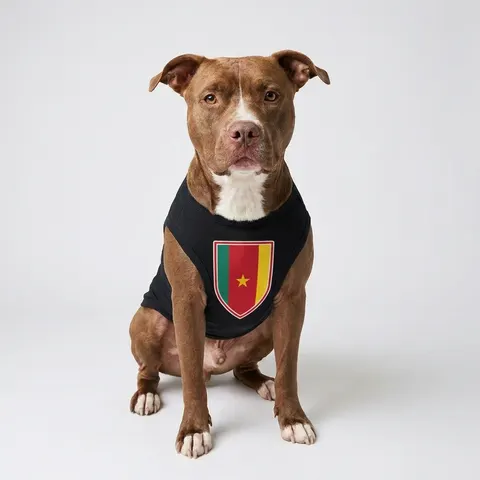 Cameroon Green Red Yellow Star Pet Tank Top