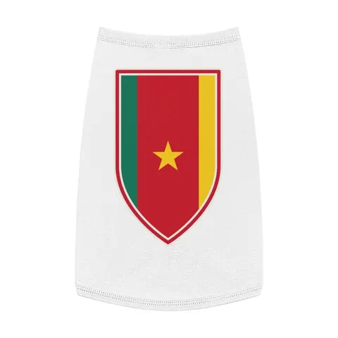 Cameroon Green Red Yellow Star Pet Tank Top — front view