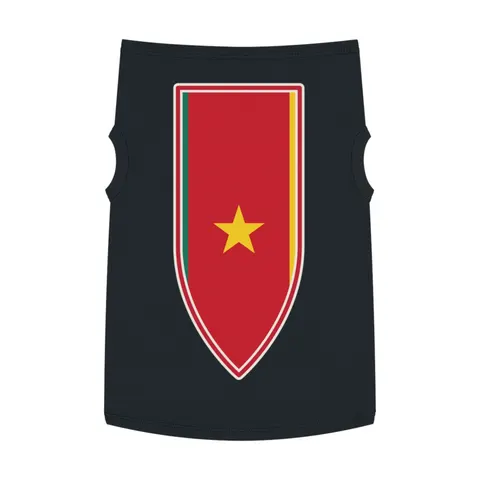 Cameroon Green Red Yellow Star Pet Tank Top — front view