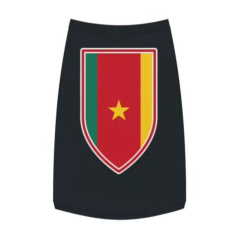 Cameroon Green Red Yellow Star Pet Tank Top — front view