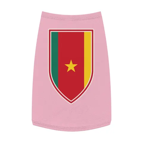 Cameroon Green Red Yellow Star Pet Tank Top — front view