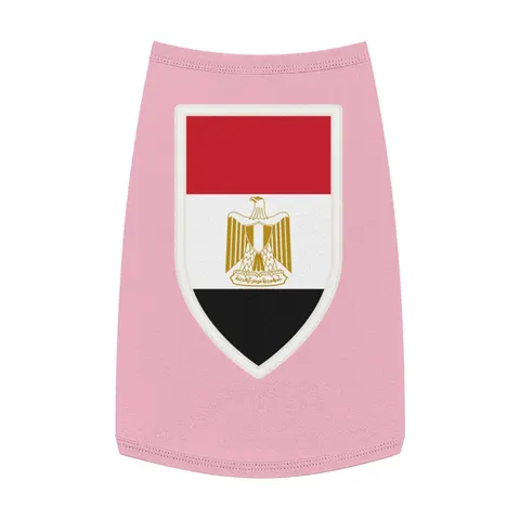 Egypt Red White Black Emblem Pet Tank Top — front view