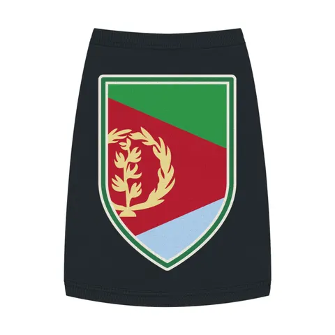 Eritrea Red Triangle & Wreath Pet Tank Top — front view