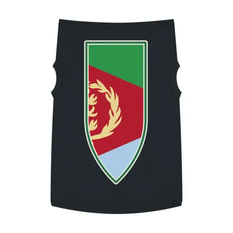 Eritrea Red Triangle & Wreath Pet Tank Top — front view