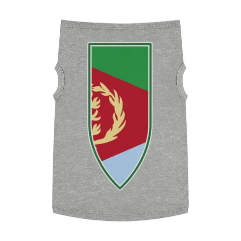 Eritrea Red Triangle & Wreath Pet Tank Top — front view