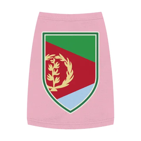 Eritrea Red Triangle & Wreath Pet Tank Top — front view