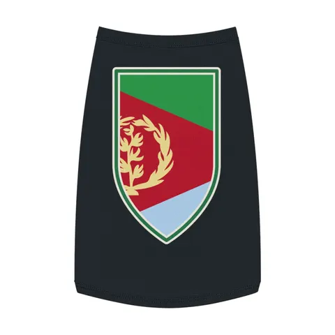 Eritrea Red Triangle & Wreath Pet Tank Top — front view