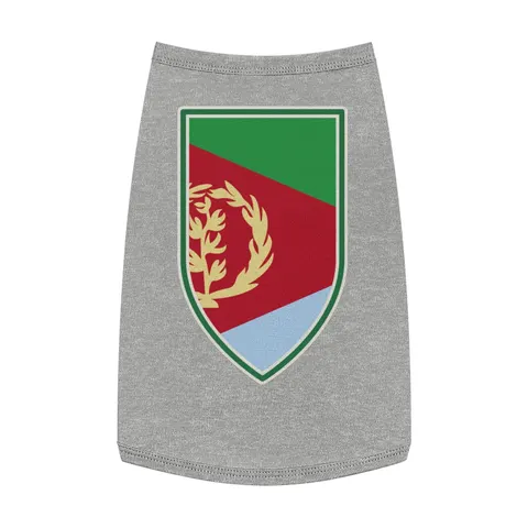 Eritrea Red Triangle & Wreath Pet Tank Top — front view