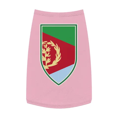 Eritrea Red Triangle & Wreath Pet Tank Top — front view