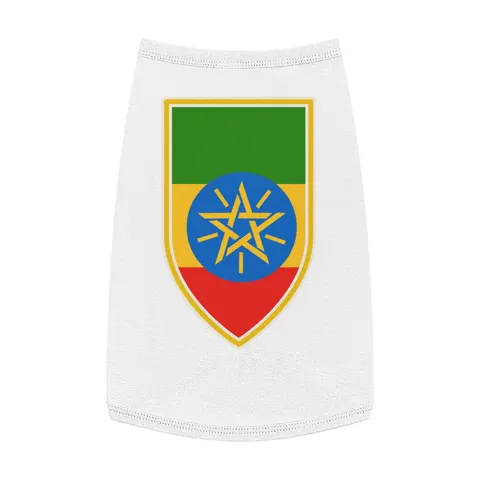 Ethiopia Green Yellow Red Pet Tank Top — front view