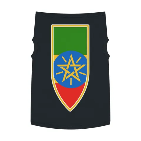 Ethiopia Green Yellow Red Pet Tank Top — front view