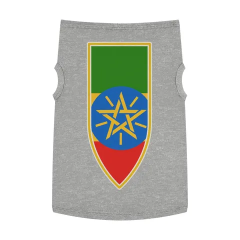 Ethiopia Green Yellow Red Pet Tank Top — front view