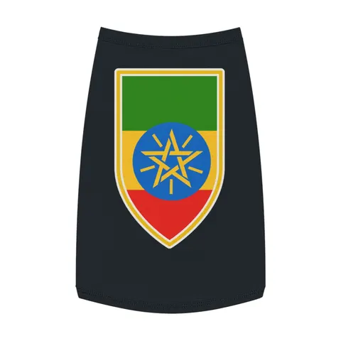 Ethiopia Green Yellow Red Pet Tank Top — front view