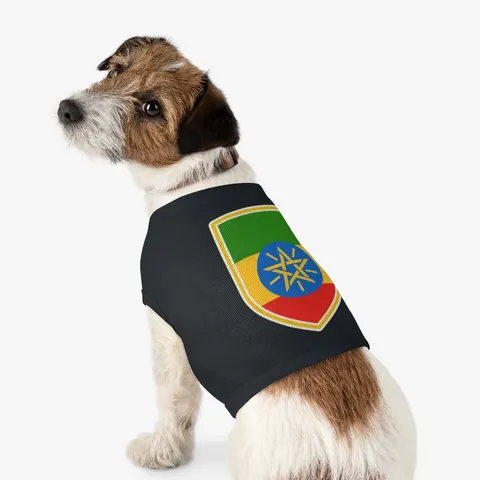 Ethiopia Green Yellow Red Pet Tank Top — other view
