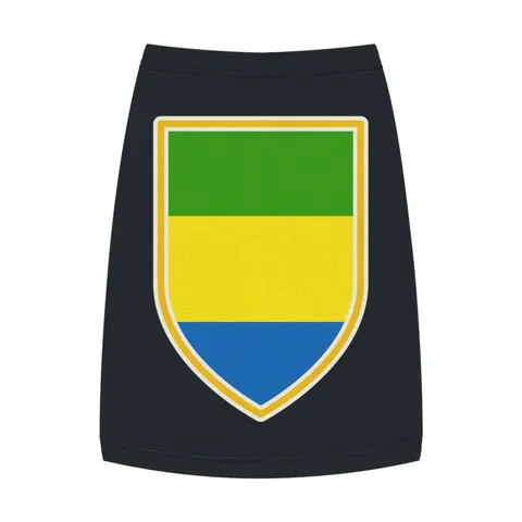 Gabon Green Yellow Blue Pet Tank Top — front view