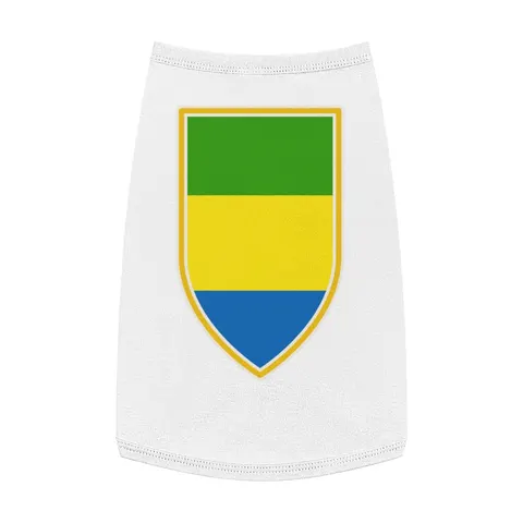 Gabon Green Yellow Blue Pet Tank Top — front view