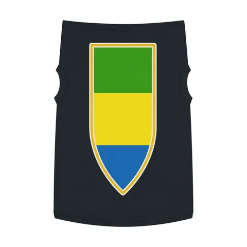 Gabon Green Yellow Blue Pet Tank Top — front view