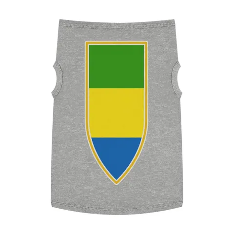 Gabon Green Yellow Blue Pet Tank Top — front view