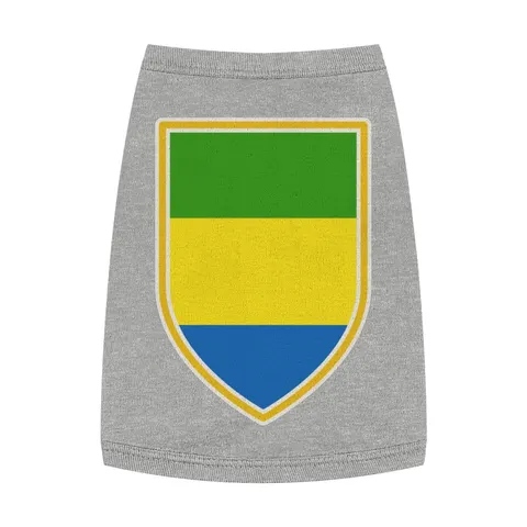 Gabon Green Yellow Blue Pet Tank Top — front view