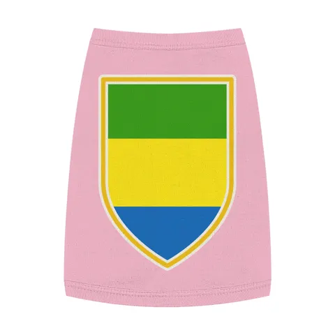Gabon Green Yellow Blue Pet Tank Top — front view