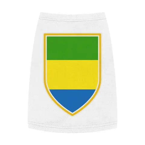 Gabon Green Yellow Blue Pet Tank Top — front view