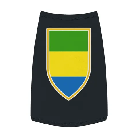 Gabon Green Yellow Blue Pet Tank Top — front view