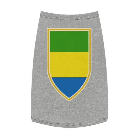 Gabon Green Yellow Blue Pet Tank Top — front view