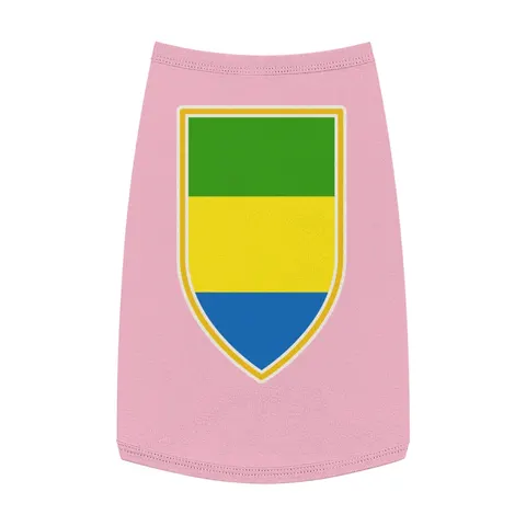 Gabon Green Yellow Blue Pet Tank Top — front view
