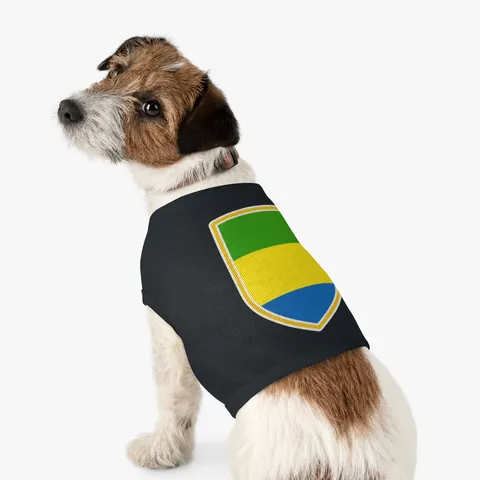 Gabon Green Yellow Blue Pet Tank Top — other view