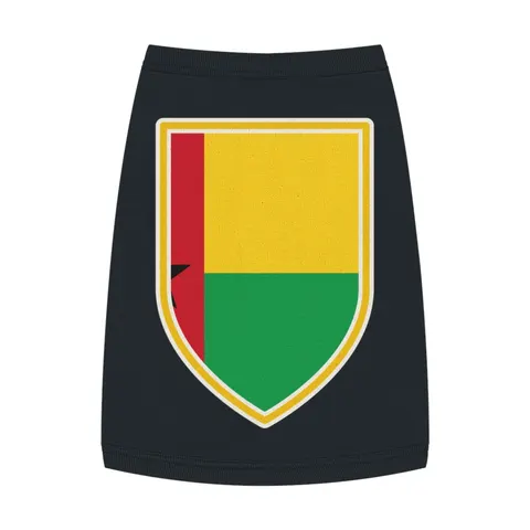 Guinea-Bissau Red Yellow Green Star Pet Tank Top — front view