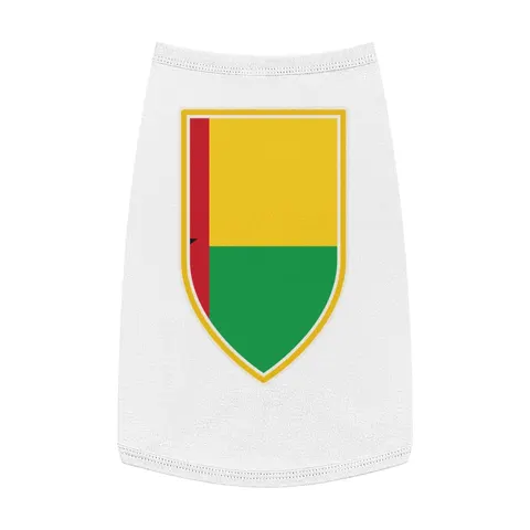 Guinea-Bissau Red Yellow Green Star Pet Tank Top — front view