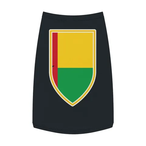 Guinea-Bissau Red Yellow Green Star Pet Tank Top — front view