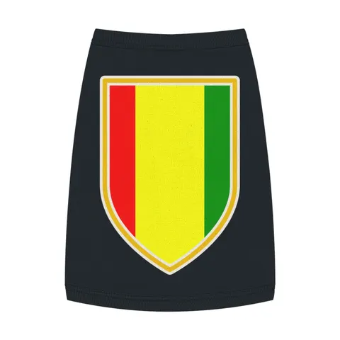 Guinea Red Yellow Green Pet Tank Top — front view