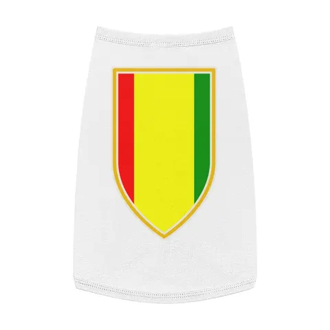 Guinea Red Yellow Green Pet Tank Top — front view