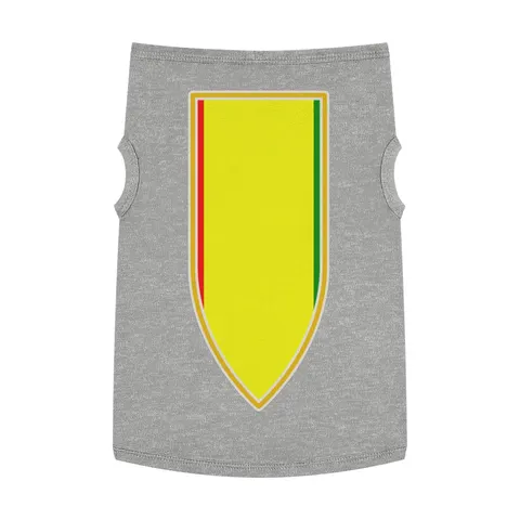 Guinea Red Yellow Green Pet Tank Top — front view