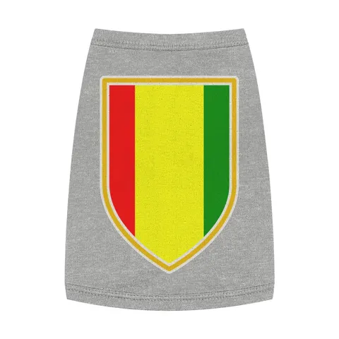 Guinea Red Yellow Green Pet Tank Top — front view