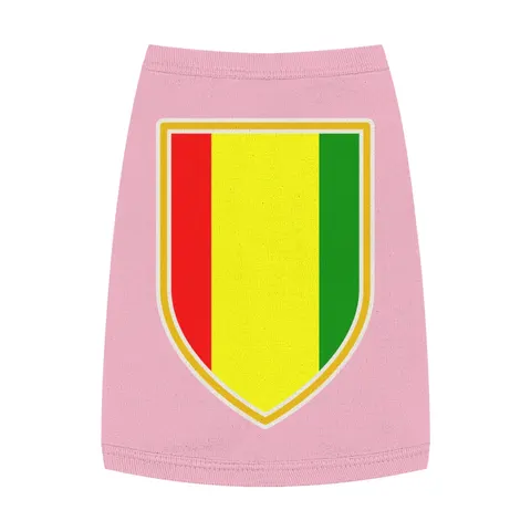 Guinea Red Yellow Green Pet Tank Top — front view