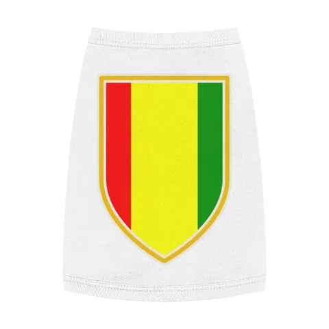 Guinea Red Yellow Green Pet Tank Top — front view