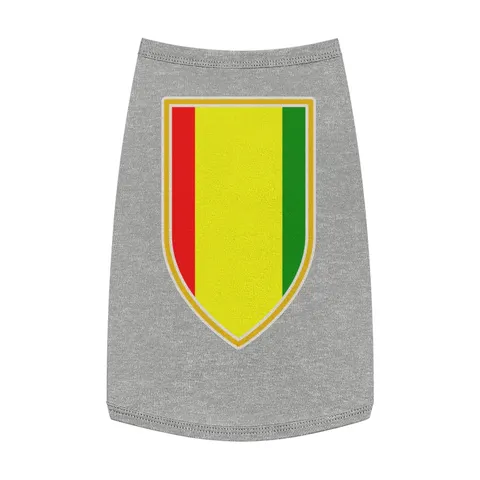 Guinea Red Yellow Green Pet Tank Top — front view